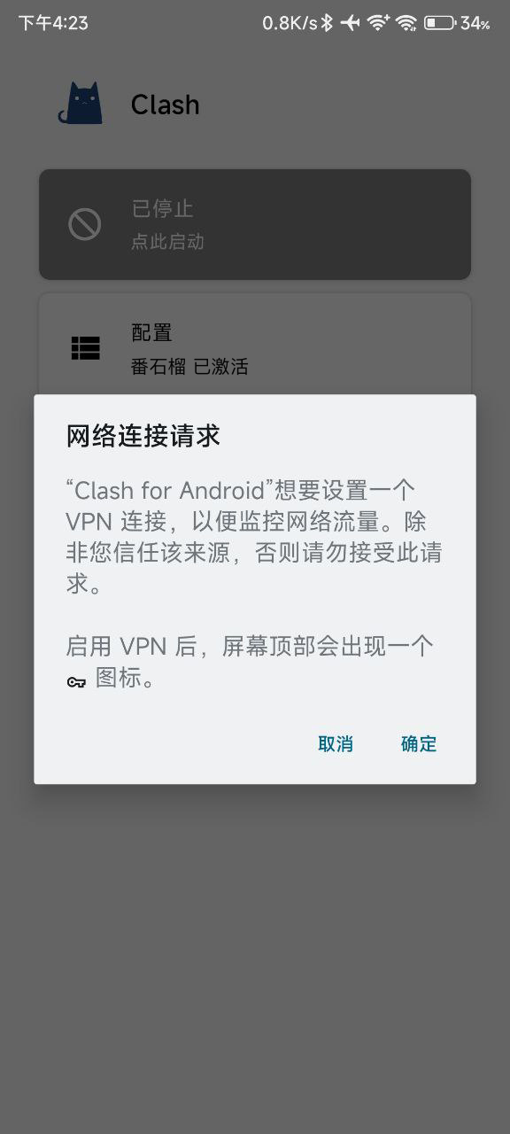 番石榴安卓第三方客户端Clash教程-导入番石榴订阅步骤6